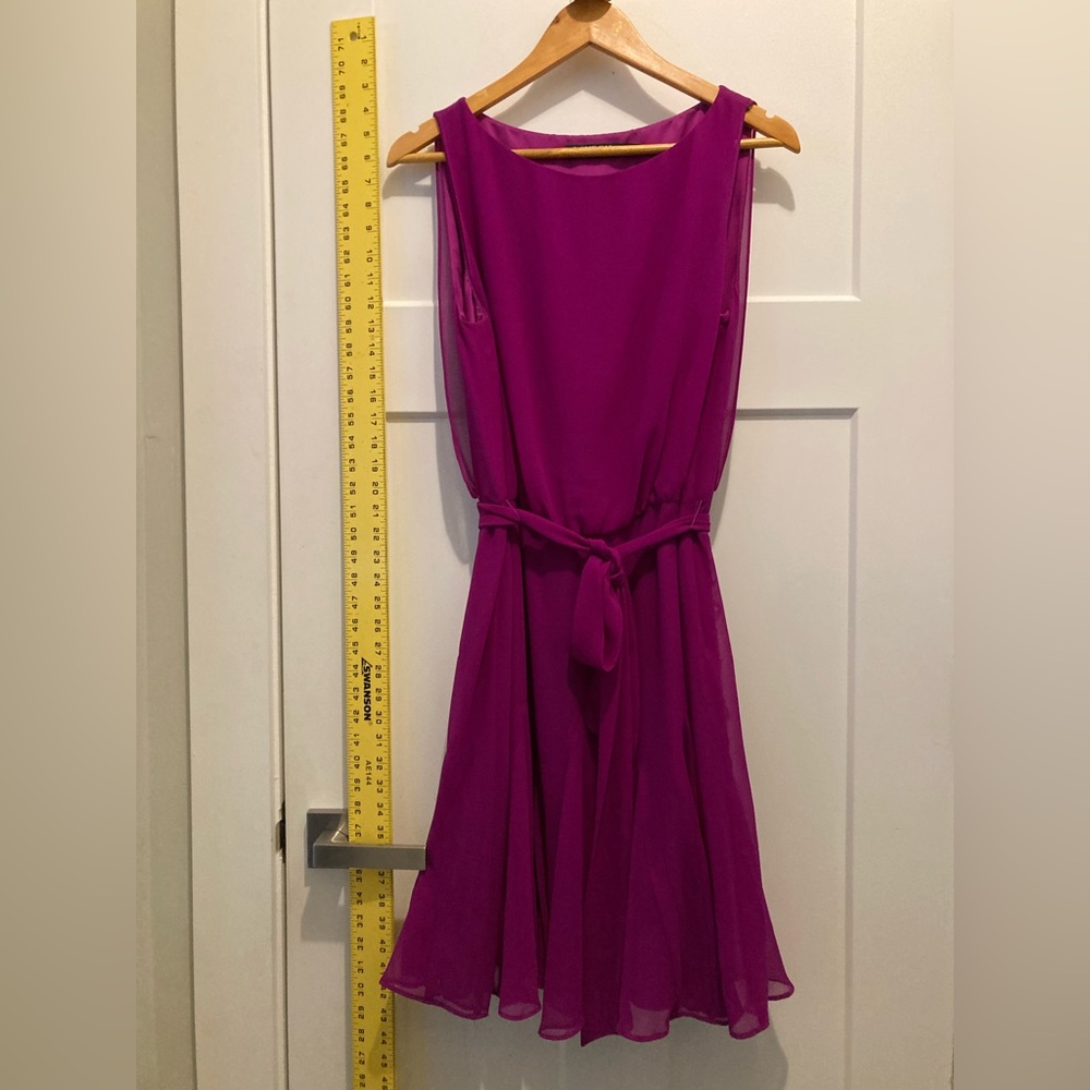 LAUREN by Ralph Lauren Belted Crepe Cocktail Dress Sz.12